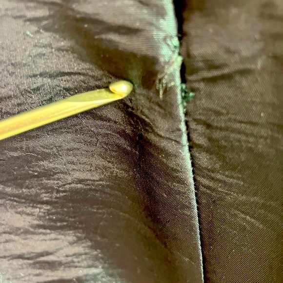 Women’s Prom/Formal Gown/Dress, Sz 12, Dk Green, Ruched Bodice, Strapless - Picture 7 of 9